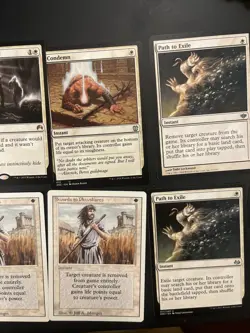 MTG Swords to Plowshares, Path To Exile. White Instant Spells. Value Bundle Mtg. - Image 3