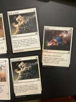 MTG Swords to Plowshares, Path To Exile. White Instant Spells. Value Bundle Mtg. - Image 4