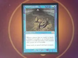 Veiled Crocodile - Urza's Saga Magic the Gathering MtG Tracked - Image 1