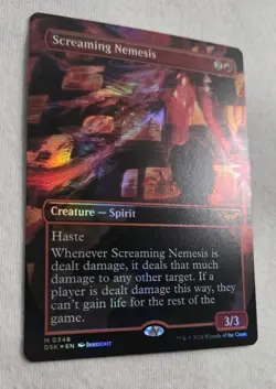 x1 Screaming Nemesis DSK MTG 348 FOIL BORDERLESS MYTHIC M/NM 1x - Image 2