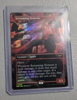 x1 Screaming Nemesis DSK MTG 348 FOIL BORDERLESS MYTHIC M/NM 1x - Image 4
