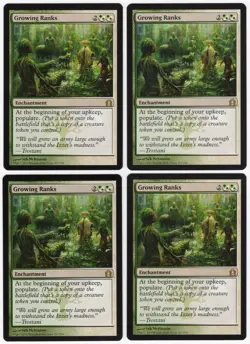 Growing Ranks x4 4x 2012 Return to Ravnica PLAYSET Rare Enchantment MTG NM AZ1 - Image 1