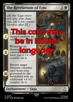 MTG THE REVELATIONS OF EZIO 31 EXC - LE RIVELAZIONI DI EZIO - ACR IT - MAGIC - Image 1