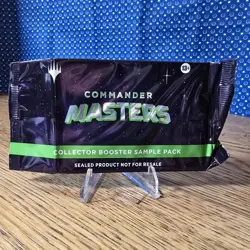 MTG 1X Commander Masters Sample Collector Booster Pack SEALED - Image 1