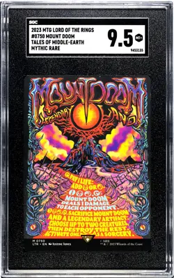 Mount Doom (Borderless Poster) Lord of the Rings: 750 Non-Foil Graded SGC 9.5 - Image 1