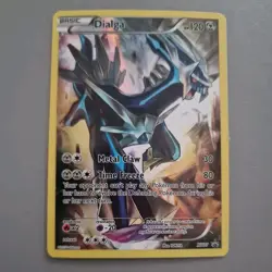 Pokemon Cards Dialga XY77 Black Star Promo Full Art Pokemon Card Near Mint - Image 1