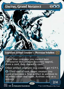 x1 Unctus, Grand Metatect (303) - Borderless R MTG Phyrexia: All Will Be One M/N - Image 1