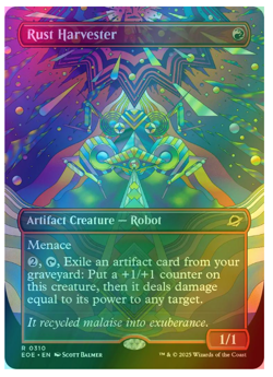Rust Harvester - Foil - Borderless Edge of Eternities - Image 1