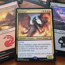 Malfegor Mythi Rare Demon Dragon & MERCENARY themed Rakdos Commander Deck Magic - Image 1