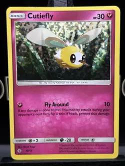 Cutiefly 10/12 McDonald's Confetti Holo Promo 2017 Pokemon Card TCG MP - Image 3