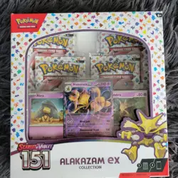 Pokemon TCG Scarlet and Violet 151 Alakazam ex Collection Box Factory Sealed 820650855269 - Image 1
