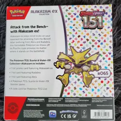 Pokemon TCG Scarlet and Violet 151 Alakazam ex Collection Box Factory Sealed 820650855269 - Image 2