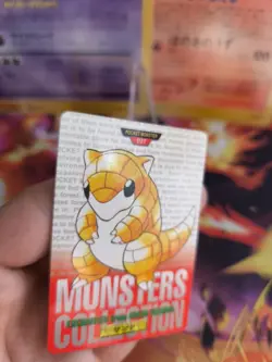 Pokemon Karte Card Monsters Collection Carddass 1996 japanese NM Sandshrew Red - Image 3