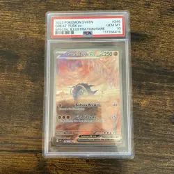 PSA 10 GEM MT Great Tusk ex SIR 246/198 2023 Scarlet & Violet Base Pokemon Card - Image 1