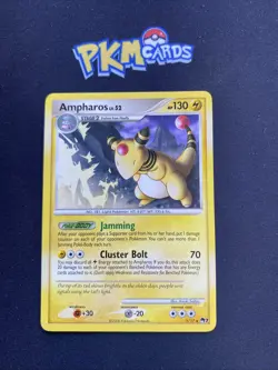 Pokemon TCG Ampharos Pop Series 7 1/17 Regular Rare LP. - Image 1