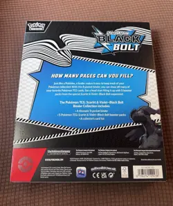 Pokemon TCG: Scarlet & Violet Black Bolt Binder Collection - Factory Sealed - Image 2