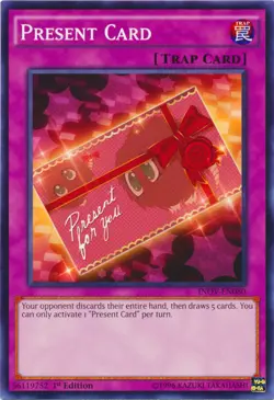 Yugioh! LP Present Card - INOV-EN080 - Common - 1st Edition Lightly Played, Engl - Image 1