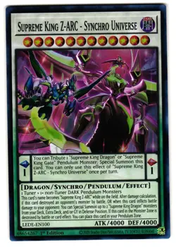 Supreme King Z-Arc - Synchro Universe | LEDE-EN100 | Yu-Gi-Oh Card - Image 1