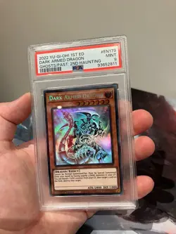 PSA 9 Yu-Gi-Oh Dark Armed Dragon 1st Edition Ghost Rare GFP2-EN179 - Image 1