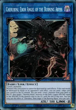 Cherubini, Ebon Angel Of The Burning Abyss Collector's Rare RA01-EN042 NM YuGiOh - Image 1