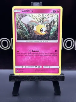 Cutiefly 10/12 McDonald's Confetti Holo Promo 2017 Pokemon Card TCG LP - Image 2