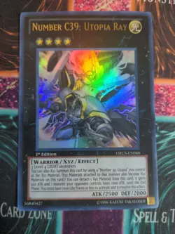 Yu-Gi-Oh! Number C39: Utopia Ray ORCS-EN040 1st Edition Ultra Rare NM - Image 1