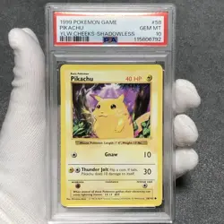 [PSA10] mc12 Pokemon Card English Version Pikachu Yellow Cheek Shadowless Psa10 - Image 1