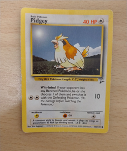 Pokemon Card: Pidgey 86/130 - Base Set 2 - Common (LP) - Image 1