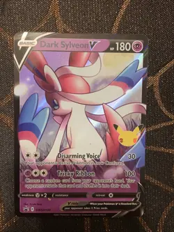 Pokemon Celebrations Dark Sylveon V SWSH134 Promo Card 25th Anniversary - Image 1