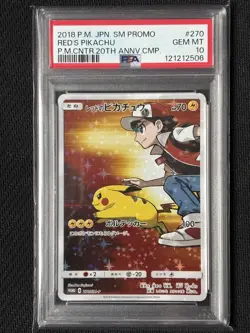 [PSA10] mc12 1 Psa10 Red Pikachu Promo Sm-P 270 Pokemon Card - Image 1