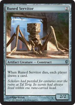 Runed Servitor - Light Play MTG Conspiracy - Image 1