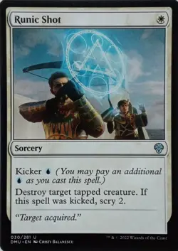 030/281 RUNIC SHOT UNCOMMON DOMINARIA UNITED MTG CARD - Image 1