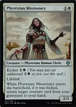 024/281 PHYREXIAN MISSIONARY UNCOMMON DOMINARIA UNITED MTG CARD - Image 1
