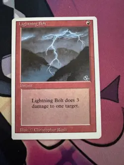 Magic the Gathering ~ MTG ~ 1x Lightning Bolt ~ M/NM ~ REVISED - Image 1