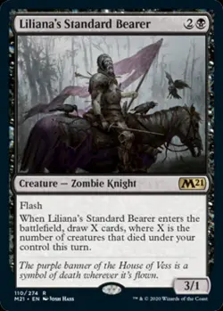 Liliana's Standard Bearer - Near Mint MTG Magic 2021 Core Set - Image 1