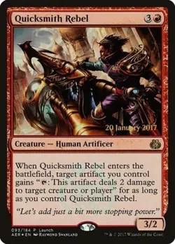 Quicksmith Rebel -Foil Medium Play MTG Promos: Launch Party and Release Event - Image 1