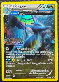 Pokemon Kingdra XY39 Primal Clash Pre Release Stamped Black Star Promo - Image 1