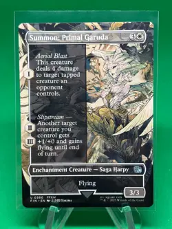 Summon: Primal Garuda Final Fantasy Uncommon Borderless #360 MTG - Image 1