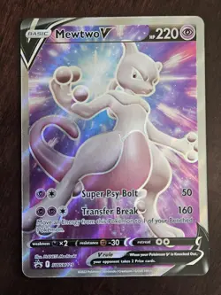 SWSH: Sword & Shield Promo Cards #SWSH229 Mewtwo V MINT!! Pokemon TCG - Image 1