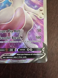 SWSH: Sword & Shield Promo Cards #SWSH229 Mewtwo V MINT!! Pokemon TCG - Image 4