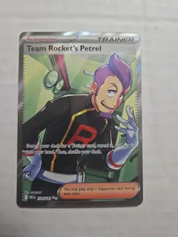 Pokemon TEAM ROCKET'S PETREL 226/182 - Destined Rivals - RARE FULL ART - Image 1