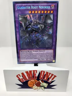 YuGiOh Gladiator Beast Nerokius PRIO-EN086 1st Edition Secret Rare LP - Image 1
