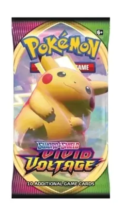 Pokemon SWSH Vivid Voltage Booster Pack - 10 Cards / Pack - Random Art - SEALED - Image 1