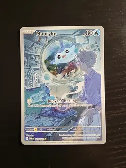 Pokemon TCG Mantyke Card 189/182 Sv04: Paradox Rift NM/Mint - Image 1