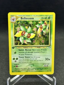 Pokemon TCG Bellossom 3/111 1st Edition Neo Genesis Holo Rare Moderately Played - Image 1