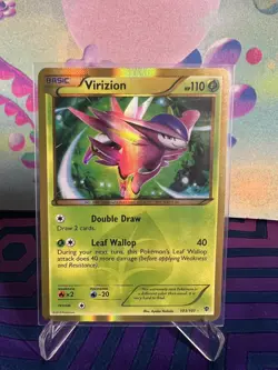 Virizion 103/101 - 2013 Pokemon Black & White Plasma Blast Gold Rare Card LP - Image 1