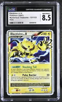 CGC 8.5 Electivire LV.X 2007 Mysterious Treasures 121/123 Holo Pokemon Card psa - Image 1