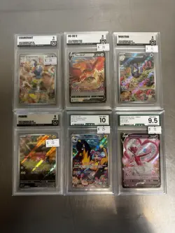 Pokemon Graded Cards Lot (Golden Grading & Omni Grading) - Image 1