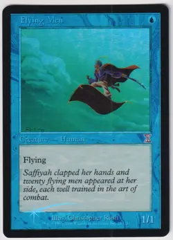 MTG Foil 1X Flying Men X1 Time Spiral (Timeshifted) Magic - Played - Image 1