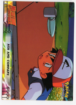Ash and Company 9 Mewtwo Strikes Back Topps Movie Animation Edition Pokemon Card - Image 1